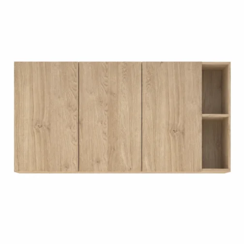 ALACENA 3 PUERTAS CON ESTANTE INTERNO Y NICHO LATERAL CON ESTANTE 1,40M