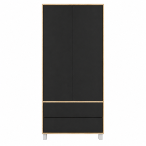 ROPERO 0,86M 2 PUERTAS 2 CAJONES
