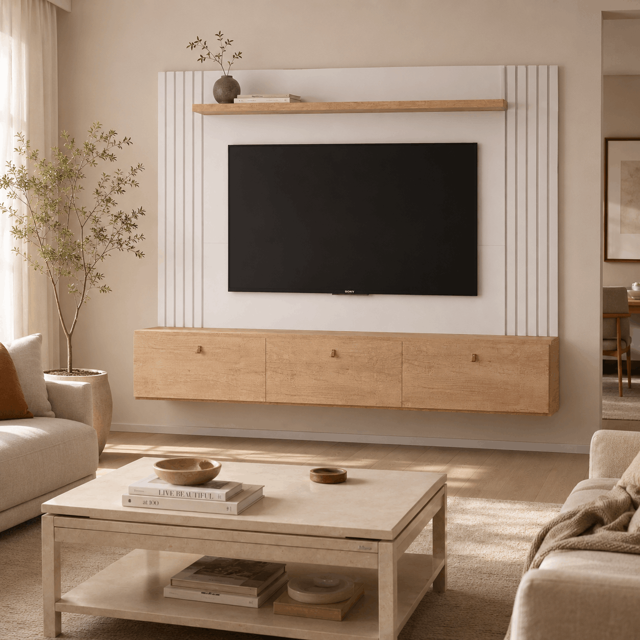 Panel Rod tv 50″ 3 puertas - Imagen 3