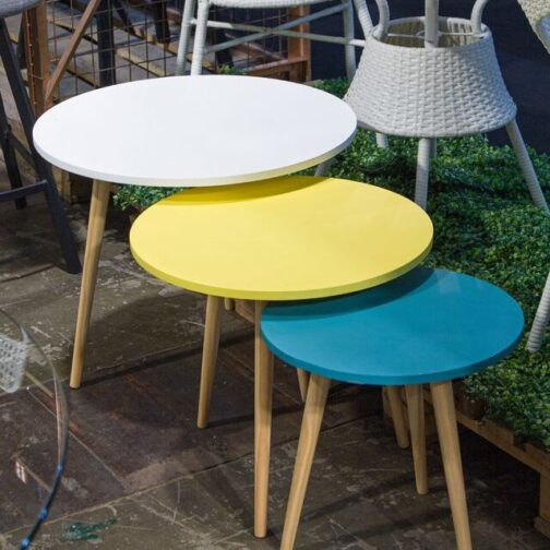 MESA RATONA SET X3 COLORES