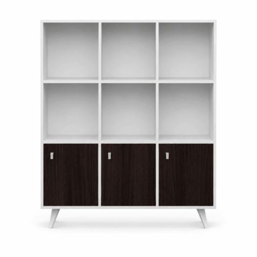 BIBLIOTECA DE 3 CUERPOS ART. LE110 – Blanco Wengue