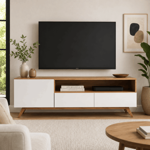 RACK DE TV LINEA ESCANDINAVA 1,65M