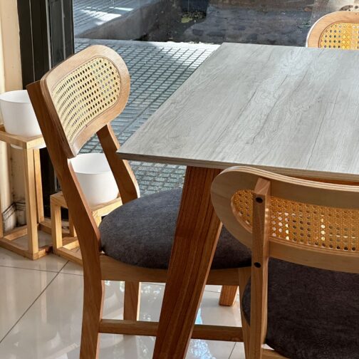 COMBO - MESA ANDREA EXTENSIBLE + 6 SILLAS DENMARK - Imagen 8