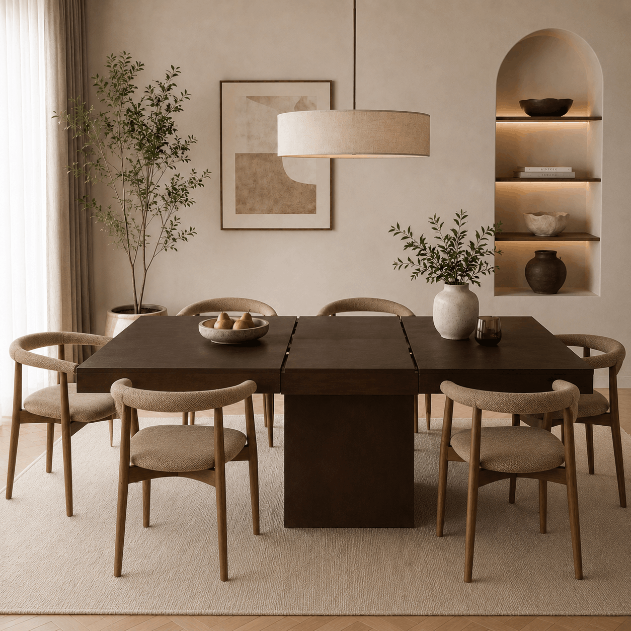 MESA EXTENSIBLE KOBAC 120-160X110M - Imagen 2