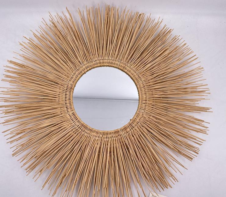 Espejo Sol Rattan - Imagen 2