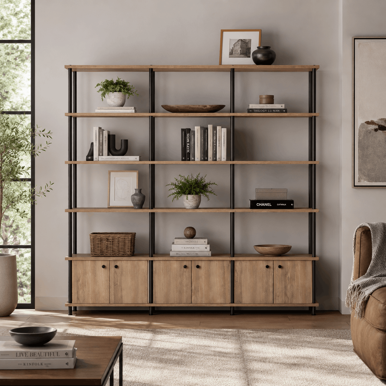 BIBLIOTECA INDUSTRIAL 1,92MTS - Imagen 2