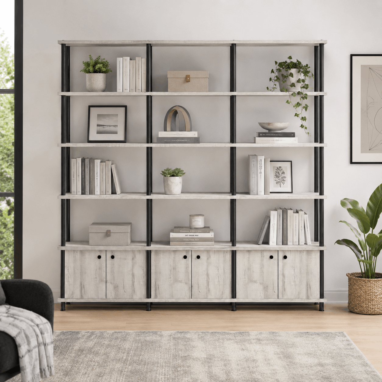 BIBLIOTECA INDUSTRIAL 1,92MTS - Imagen 3