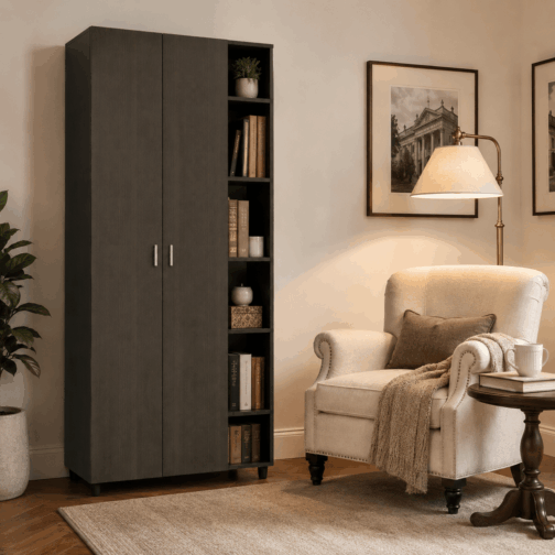 BIBLIOTECA CON PUERTAS ALTAS