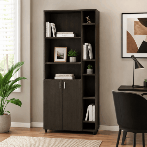 BIBLIOTECA CON PUERTAS BAJAS
