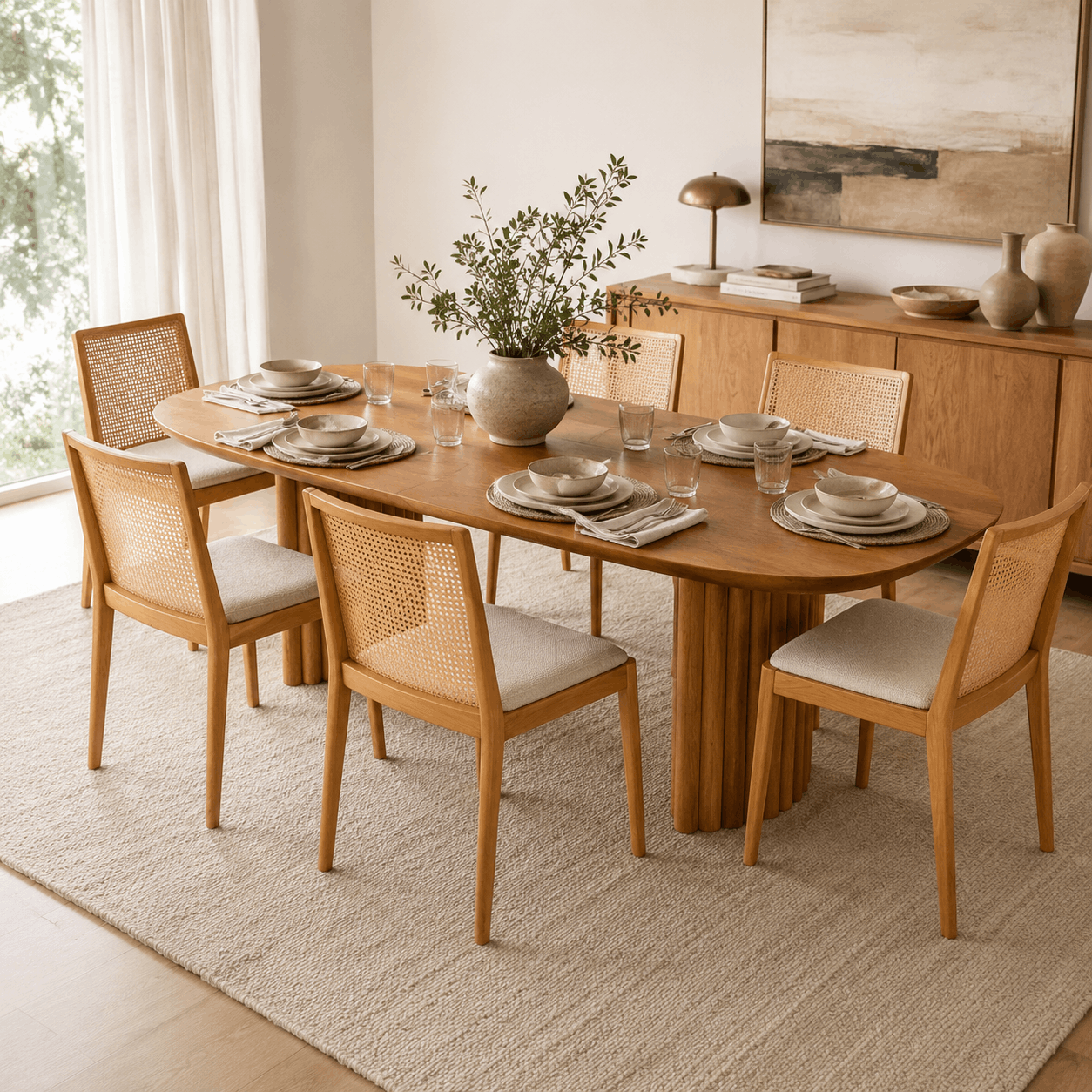MESA NIZA OVAL LENGA PATAGONICA - Imagen 5