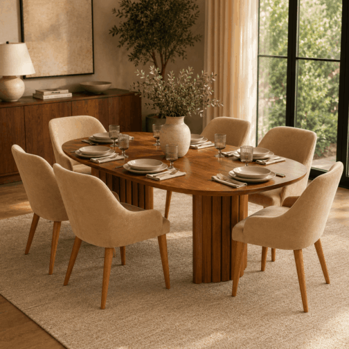 MESA NIZA OVAL LENGA PATAGONICA