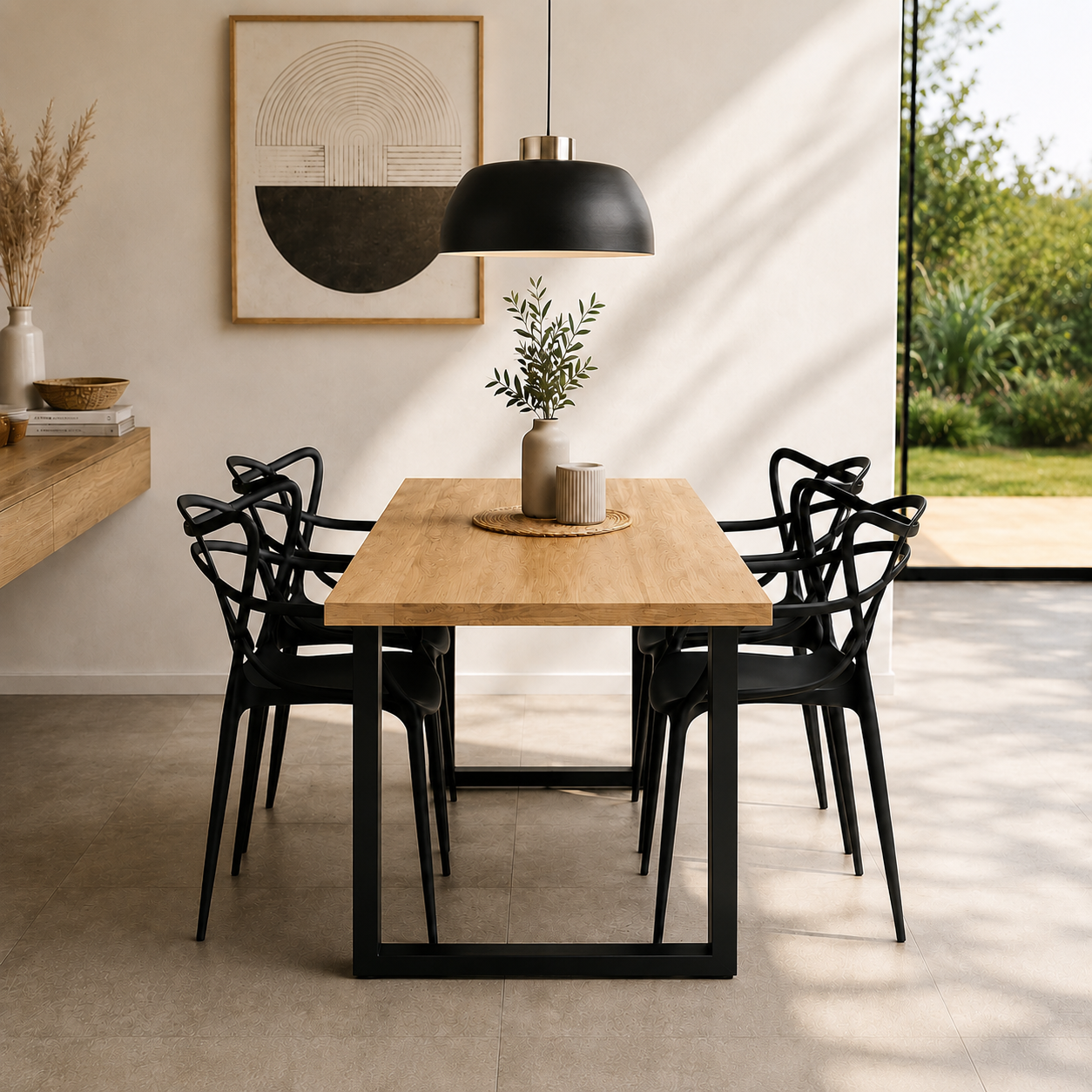 COMBO: MESA CUBO 1.40mts + 4 SILLAS MASTER - Imagen 2