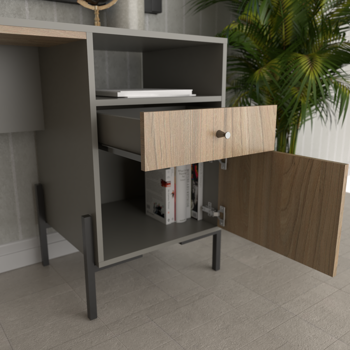 ESCRITORIO MODERNO INDUSTRIAL - Imagen 8