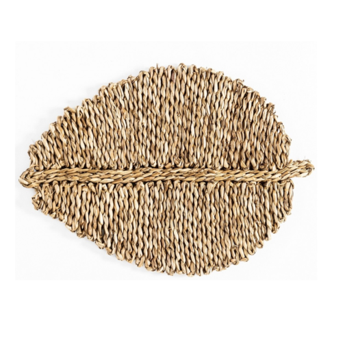 Centro de Mesa Fibra Natural Hoja