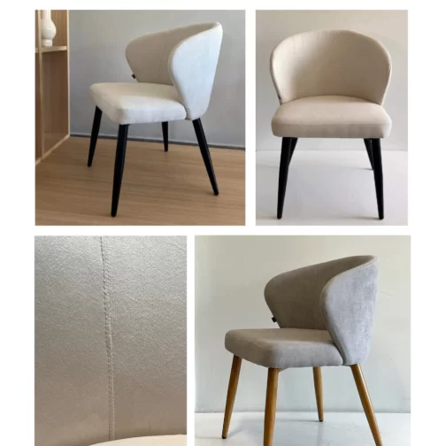 Silla Berna Taupe Base Negra