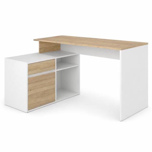 COMBO ESCRITORIO CON MUEBLE BAJO MAS SILLON MESH