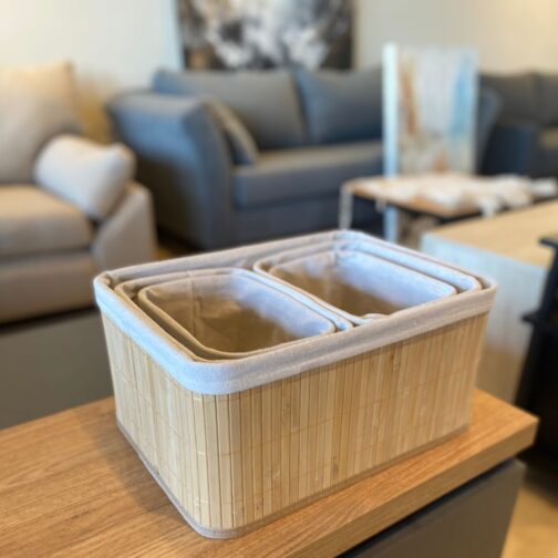 CAJAS BAMBOO SET X 5