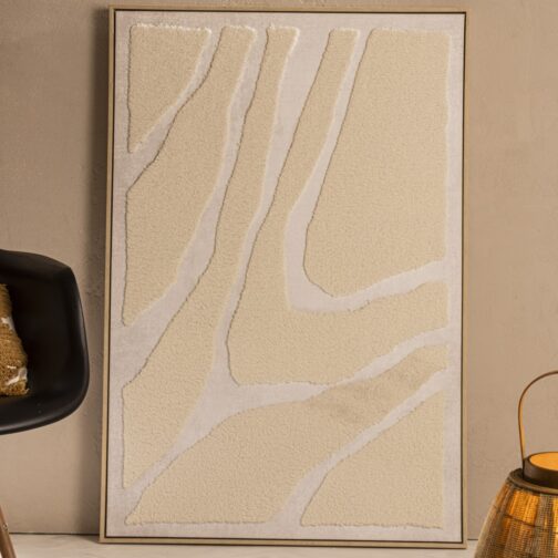 CUADRO TEXTURA DE LANA EN RELIEVE