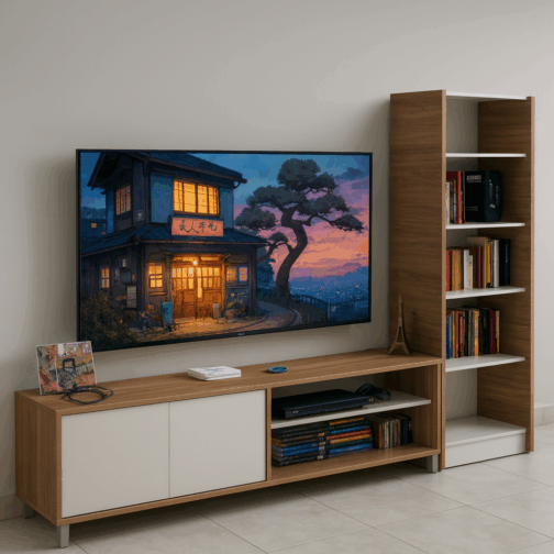 COMBO RACK MINIMAL + ESTANTERÍA