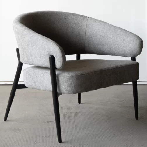 Sillon Zambia Chenille Gris Claro