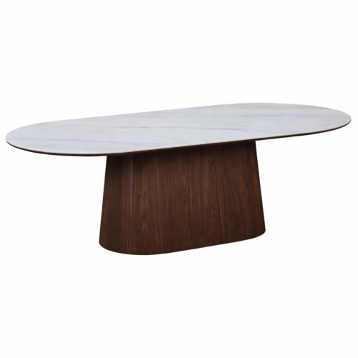 Mesa Oval Calacata Italiano 240X110