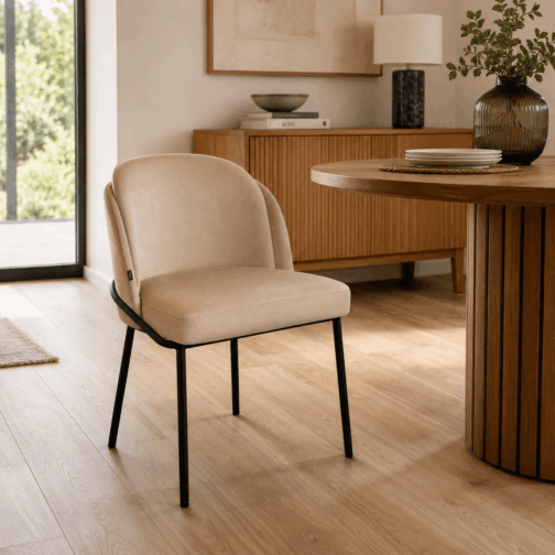 Silla Fil Noir Taupe