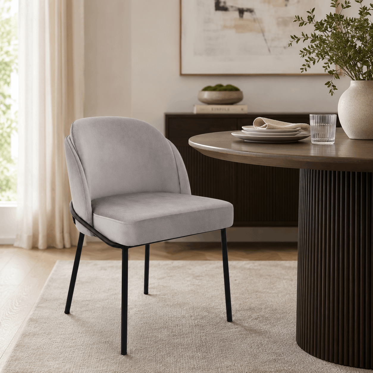 Silla Fil Noir Taupe - Imagen 3