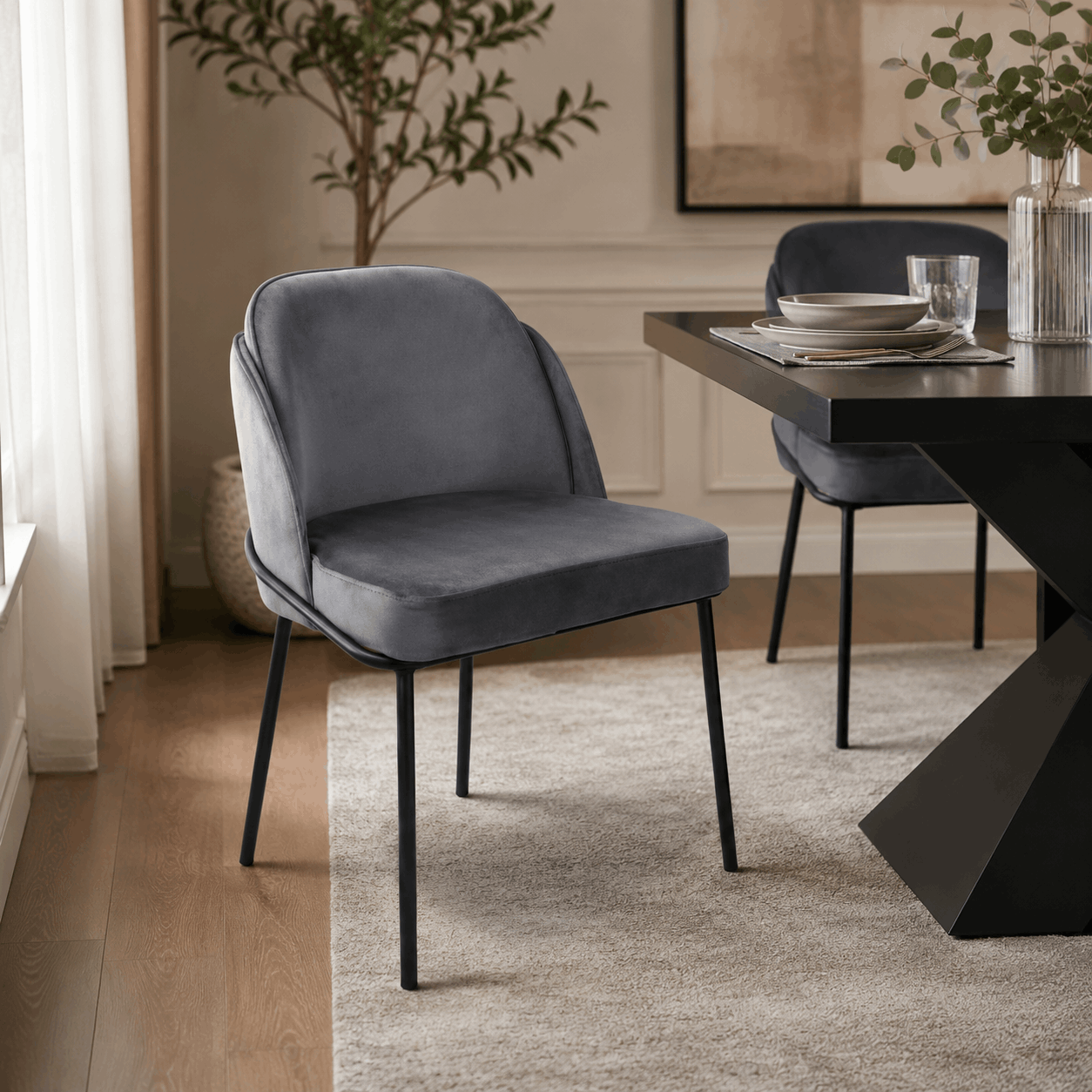 Silla Fil Noir Taupe - Imagen 4