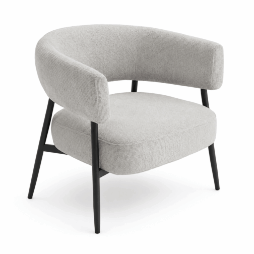 Sillón Boreal Chenille Base Negra
