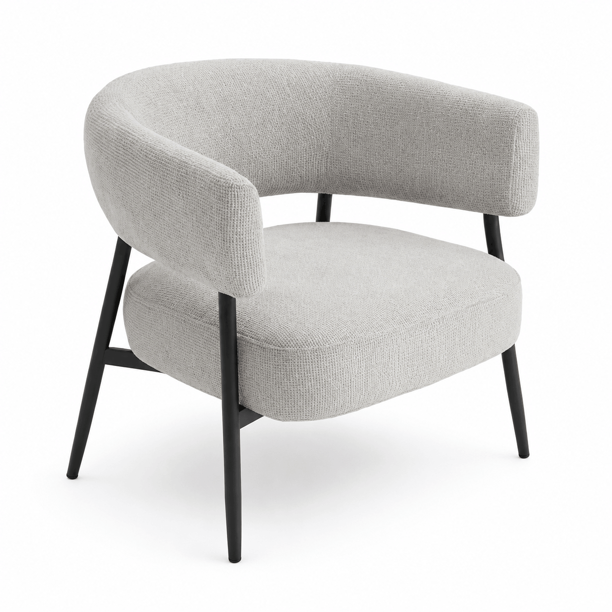 Sillón Boreal Chenille Base Negra