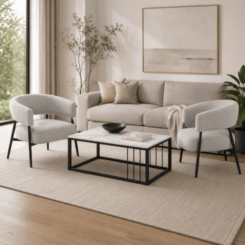 Sillón Boreal Chenille Base Negra