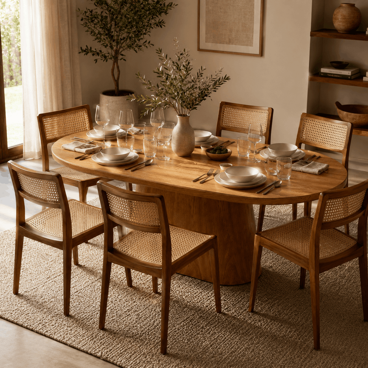 MESA VERA OVAL ROBLE - Imagen 4