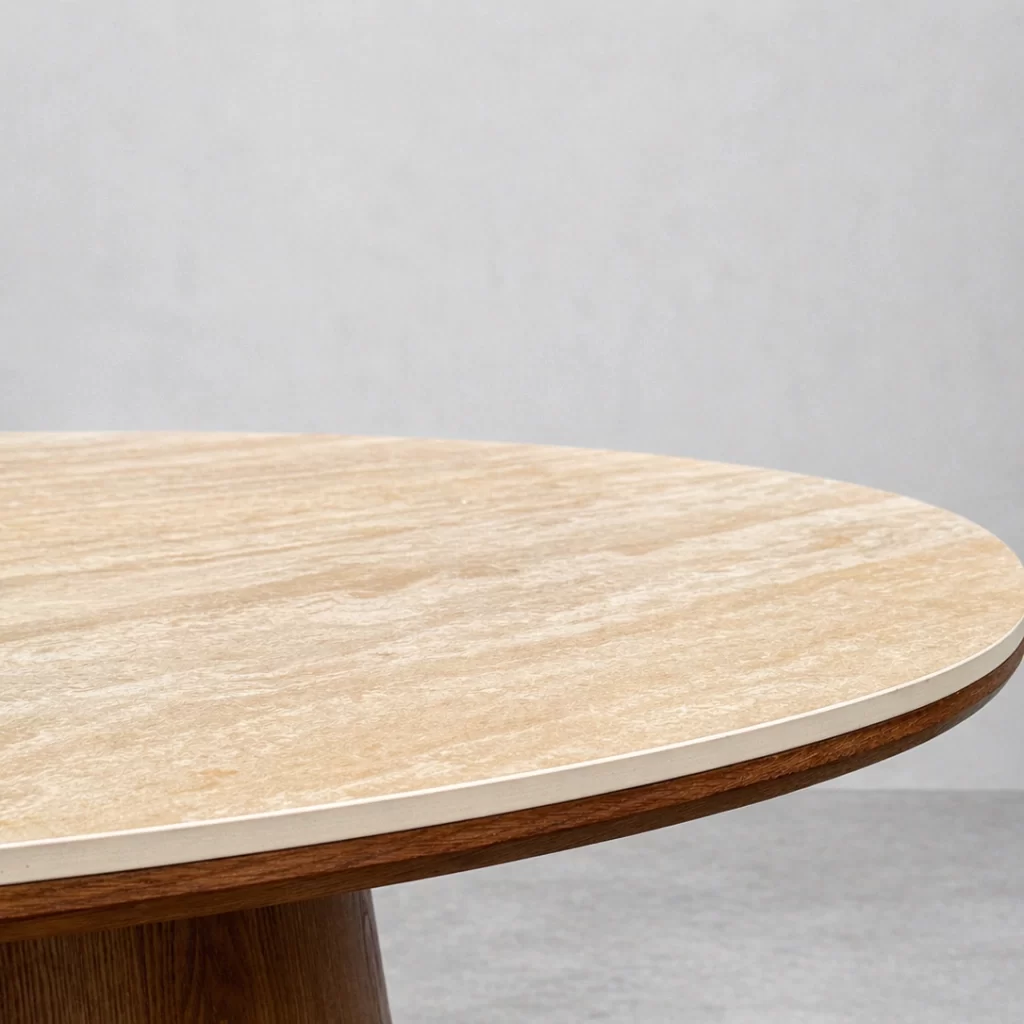 MESA VERA 1,20M ROBLE PORCELANATO BEIGE - Imagen 2