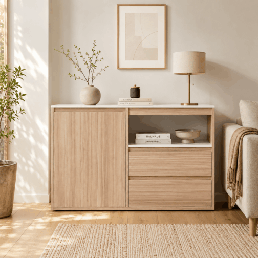 BAHIUT 1,10m 2 CAJONES 1 PUERTA