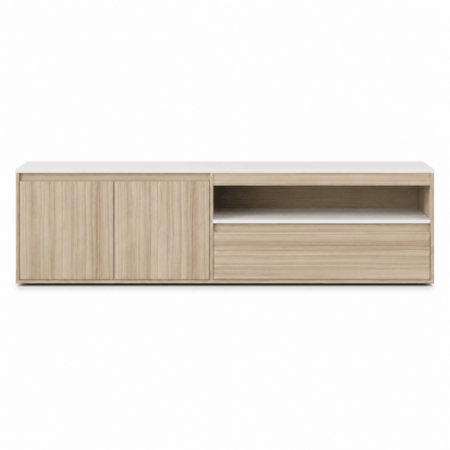 Rack tv 1,74m. 1 cajón 2 puertas